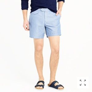 NWT J. Crew 6 1/2” Tab Swim Shorts